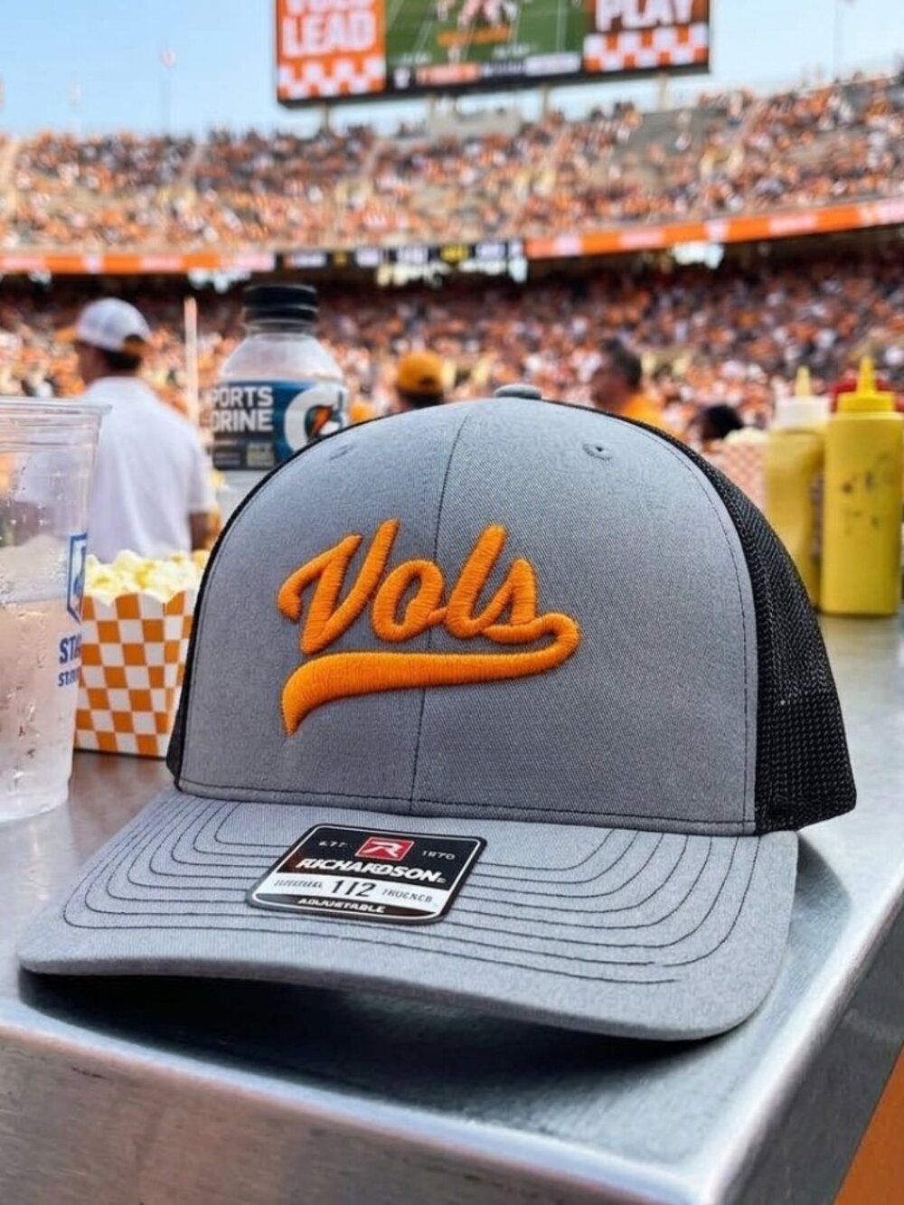 Retro Tennessee Vols Hat Orange Grey Black Richardson 112 Snapback Football USA